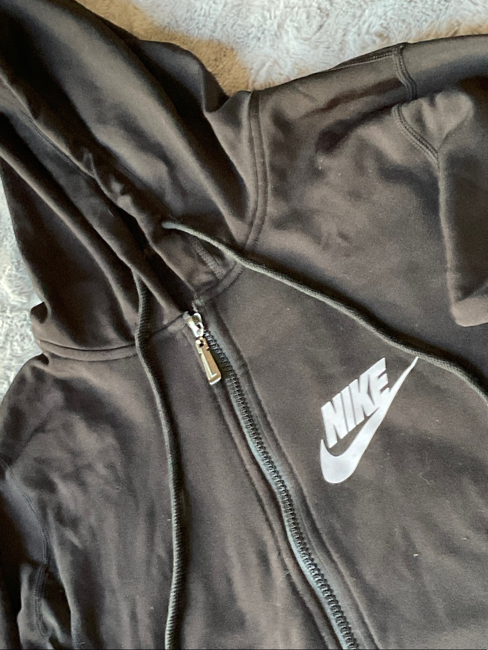 Nike Black Tracksuit with Maroon Accent Stripes - Picture 2 of 6